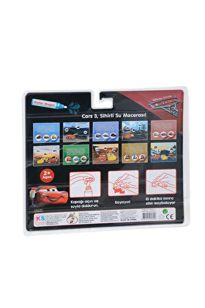 BK004 Gepettoys, Cars Sihirli Boyama Kitabı Kız Erkek Çocuk Oyuncak Eğitici Oyuncaklar