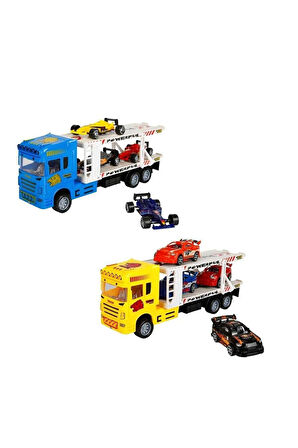 1:32 Maxx Wheels 2 Katlı Transporter 4 Araçlı Tır 32cm 1adet Fiyatıdır Kız Erkek Çocuk Oyuncak Eğiti