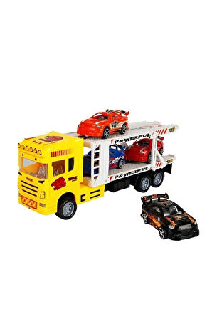 1:32 Maxx Wheels 2 Katlı Transporter 4 Araçlı Tır 32cm 1adet Fiyatıdır Kız Erkek Çocuk Oyuncak Eğiti