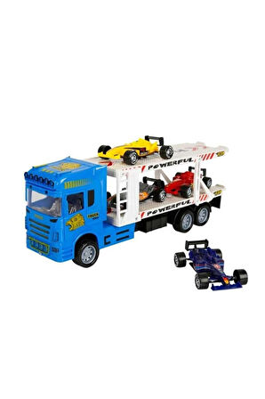 1:32 Maxx Wheels 2 Katlı Transporter 4 Araçlı Tır 32cm 1adet Fiyatıdır Kız Erkek Çocuk Oyuncak Eğiti