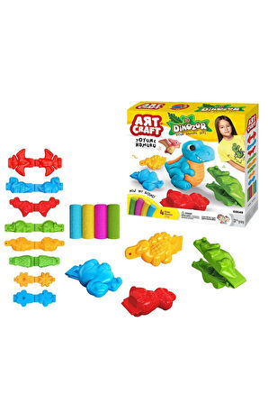 03549 Dede, 3D Dinozor Hamur Set 200 gr / +3 yaş Kız Erkek Çocuk Oyuncak Eğitici Oyuncaklar