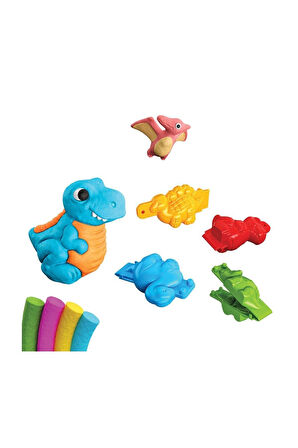 03549 Dede, 3D Dinozor Hamur Set 200 gr / +3 yaş Kız Erkek Çocuk Oyuncak Eğitici Oyuncaklar