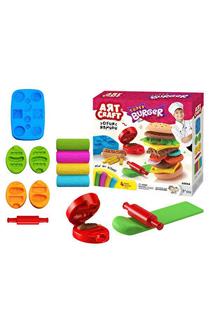 03554 Dede, Hamburger Hamur Set 200 gr Kız Erkek Çocuk Oyuncak Eğitici Oyuncaklar