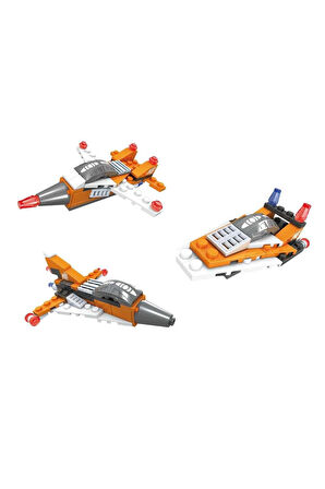 Ausini Assembling Master 3 in 1 62 Parça Hava Araçları Kız Erkek Çocuk Oyuncak Eğitici Oyuncaklar
