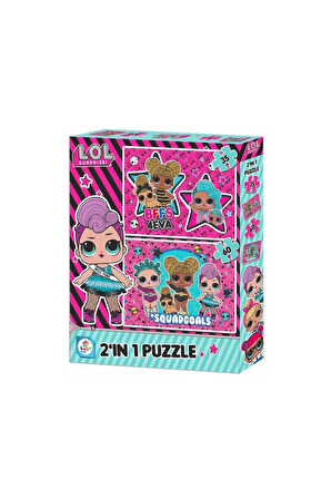 LOL7583 Laço Kids L.O.L. 2'li Puzzle / 35+60 Parça Puzzle Kız Erkek Çocuk Oyuncak Eğitici Oyuncaklar