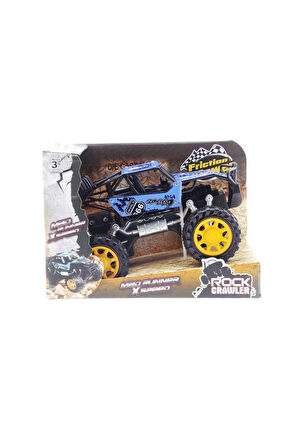 Rock Crawler Metal Büyük Sürtmeli Arazi Aracı Mavi Kız Erkek Çocuk Oyuncak Eğitici Oyuncaklar