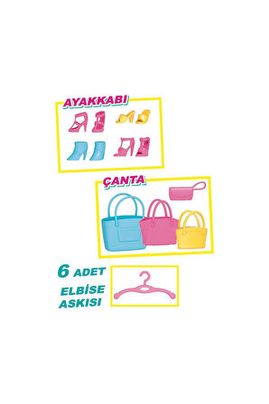 03783 Lindanın Gardrobu -Fentoys Kız Erkek Çocuk Oyuncak Eğitici Oyuncaklar