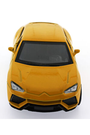 Çek Bırak Sarı Metal Araba Sl6601B Kız Erkek Çocuk Oyuncak Eğitici Oyuncaklar