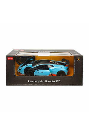 98700 Lamborghini Huracan STO Işıklı Uzaktan Kumandalı Araba 1:14 -Sunman Kız Erkek Çocuk Oyuncak Eğ