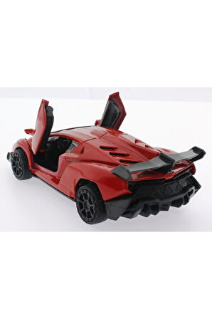 Çek Bırak Kırmızı Metal Spor Araba Sl6607B Kız Erkek Çocuk Oyuncak Eğitici Oyuncaklar