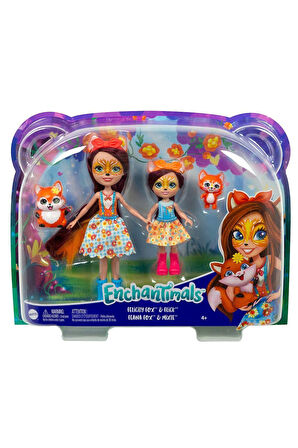 HCF79 Enchantimals Kız Kardeş Bebekler Serisi Kız Erkek Çocuk Oyuncak Eğitici Oyuncaklar