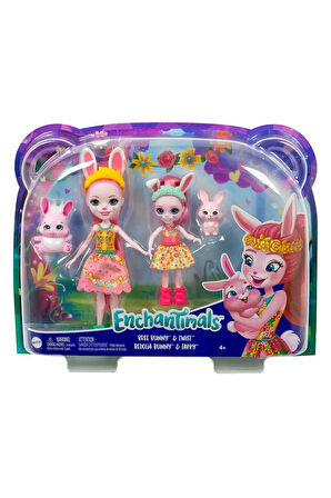 HCF79 Enchantimals Kız Kardeş Bebekler Serisi Kız Erkek Çocuk Oyuncak Eğitici Oyuncaklar