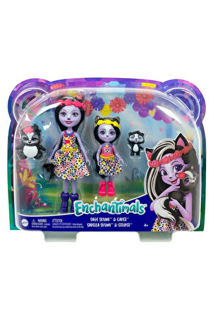 HCF79 Enchantimals Kız Kardeş Bebekler Serisi Kız Erkek Çocuk Oyuncak Eğitici Oyuncaklar