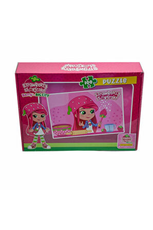 CK7879 ÇİLEK KIZ 100 Parça Kutu Puzzle-Utku Oyuncak Kız Erkek Çocuk Oyuncak Eğitici Oyuncaklar