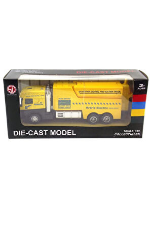 Die Cast Model Çek Bırak Temizlik ( Sanitasyon ) Aracı Kız Erkek Çocuk Oyuncak Eğitici Oyuncaklar