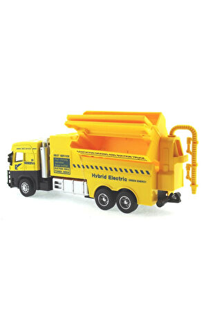 Die Cast Model Çek Bırak Temizlik ( Sanitasyon ) Aracı Kız Erkek Çocuk Oyuncak Eğitici Oyuncaklar