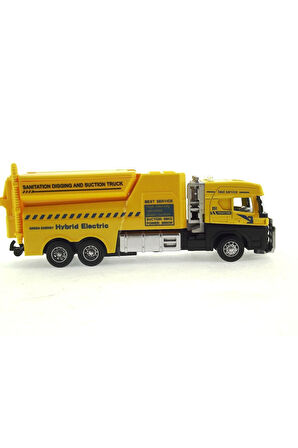 Die Cast Model Çek Bırak Temizlik ( Sanitasyon ) Aracı Kız Erkek Çocuk Oyuncak Eğitici Oyuncaklar
