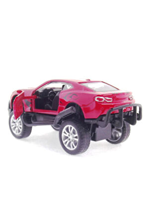 Die Cast Çek Bırak Kırmızı Arazi Aracı Kız Erkek Çocuk Oyuncak Eğitici Oyuncaklar