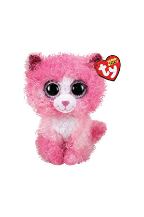 Ty Beanie Boos Peluş Pembe Kırpık Kedi Reagan 15cm Kız Erkek Çocuk Oyuncak Eğitici Oyuncaklar