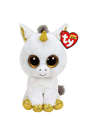 Ty Beanie Boos Peluş Beyaz Unicorn Pegasus 25cm Kız Erkek Çocuk Oyuncak Eğitici Oyuncaklar