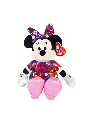 TY Sparkle Sesli Peluş Minnie Mouse Rainbow 21cm Kız Erkek Çocuk Oyuncak Eğitici Oyuncaklar