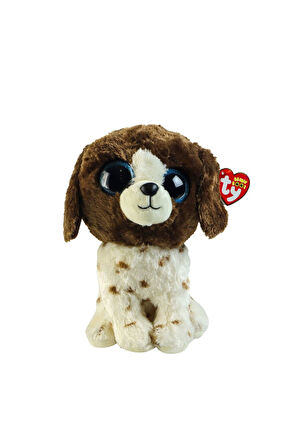 TY Beanie Boos Kahverengi Benekli Peluş Köpek Muddles 15cm Kız Erkek Çocuk Oyuncak Eğitici Oyuncakla