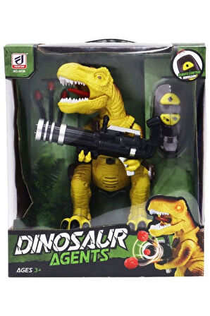 Uzaktan Kumandalı Füze Atan Dinozor T-Rex Kız Erkek Çocuk Oyuncak Eğitici Oyuncaklar