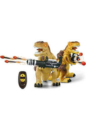 Uzaktan Kumandalı Füze Atan Dinozor T-Rex Kız Erkek Çocuk Oyuncak Eğitici Oyuncaklar
