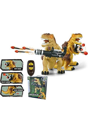 Uzaktan Kumandalı Füze Atan Dinozor T-Rex Kız Erkek Çocuk Oyuncak Eğitici Oyuncaklar