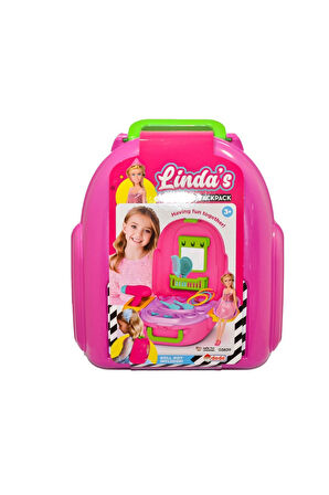 03839 Linda'nın Güzellik Set Sırt Çantası Kız Erkek Çocuk Oyuncak Eğitici Oyuncaklar