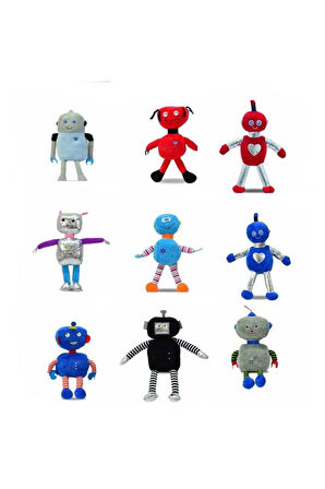 62895 Peluş 35cm Robotlar -1adet stokta olan gönderilir Kız Erkek Çocuk Oyuncak Eğitici Oyuncaklar