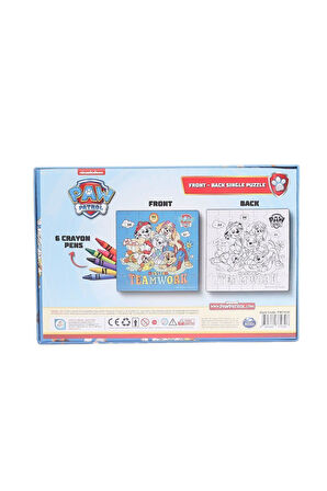 PW7930 Paw Patrol Boyamalı Puzzle Kız Erkek Çocuk Oyuncak Eğitici Oyuncaklar