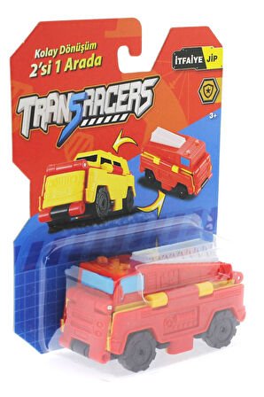 Transracers Dönüşen Araçlar İtfaiye / Jip Kız Erkek Çocuk Oyuncak Eğitici Oyuncaklar