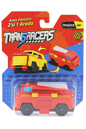 Transracers Dönüşen Araçlar İtfaiye / Jip Kız Erkek Çocuk Oyuncak Eğitici Oyuncaklar