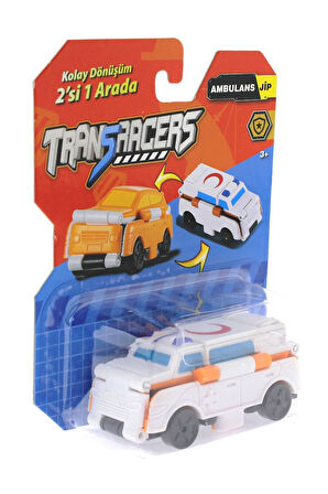 Transracers Dönüşen Arabalar Ambulans / Jip Kız Erkek Çocuk Oyuncak Eğitici Oyuncaklar