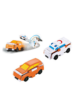 Transracers Dönüşen Arabalar Ambulans / Jip Kız Erkek Çocuk Oyuncak Eğitici Oyuncaklar