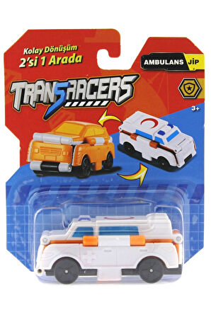 Transracers Dönüşen Arabalar Ambulans / Jip Kız Erkek Çocuk Oyuncak Eğitici Oyuncaklar