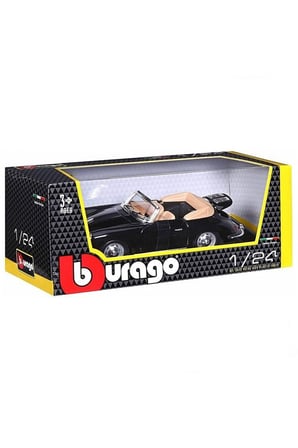 Bburago 1:24 Porsche 356B Cabriolet 1961 Model Araba Kız Erkek Çocuk Oyuncak Eğitici Oyuncaklar