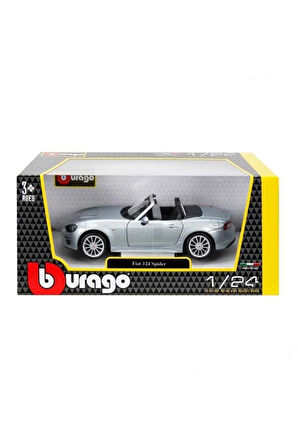 Bburago 1:24 Fiat 124 Spider Model Araba Kız Erkek Çocuk Oyuncak Eğitici Oyuncaklar