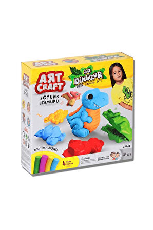 Dede 3D Dinozor Oyun Hamuru Seti Kız Erkek Çocuk Oyuncak Eğitici Oyuncaklar