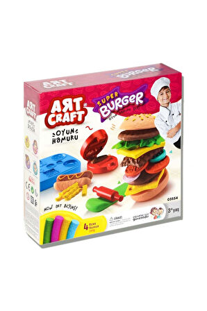 Dede Hamburger Oyun Hamuru Seti Kız Erkek Çocuk Oyuncak Eğitici Oyuncaklar