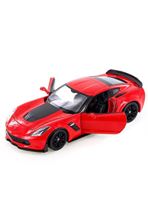 Welly 1:24 2017 Chevrolet Corvette Z06 Kız Erkek Çocuk Oyuncak Eğitici Oyuncaklar