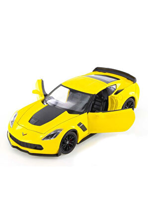 Welly 1:24 2017 Chevrolet Corvette Z06 Kız Erkek Çocuk Oyuncak Eğitici Oyuncaklar