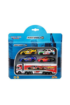 Maxx Wheels 5'li Araç Seti Kız Erkek Çocuk Oyuncak Eğitici Oyuncaklar