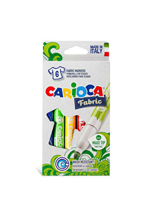 Carioca Kumaş Keçeli Boya Kalemi Maxi 6'lı Kız Erkek Çocuk Oyuncak Eğitici Oyuncaklar