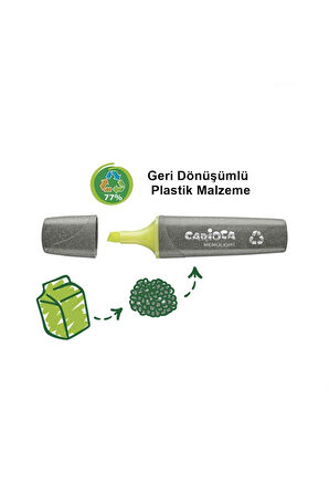 Carioca Eco Family Fosforlu Marker 4'lü Kız Erkek Çocuk Oyuncak Eğitici Oyuncaklar