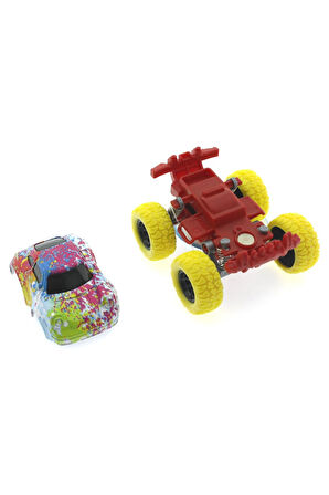 Die Cast Batik Desenli Sarı Teker Araba Kız Erkek Çocuk Oyuncak Eğitici Oyuncaklar