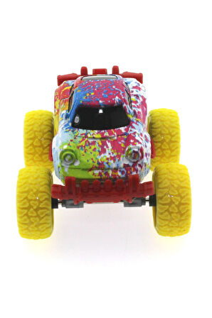 Die Cast Batik Desenli Sarı Teker Araba Kız Erkek Çocuk Oyuncak Eğitici Oyuncaklar