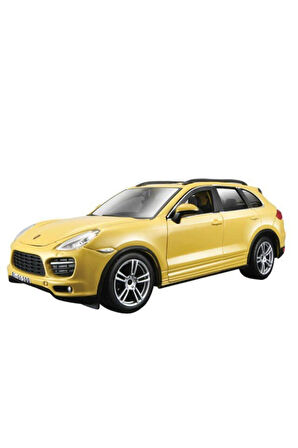 Bburago 1:24 Porsche Cayenne Turbo Plus Sarı Model Araba Kız Erkek Çocuk Oyuncak Eğitici Oyuncaklar