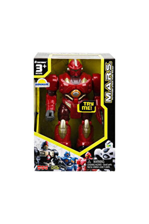 M.A.R.S. Sesli ve Işıklı Yürüyen Robot 18cm. Kız Erkek Çocuk Oyuncak Eğitici Oyuncaklar